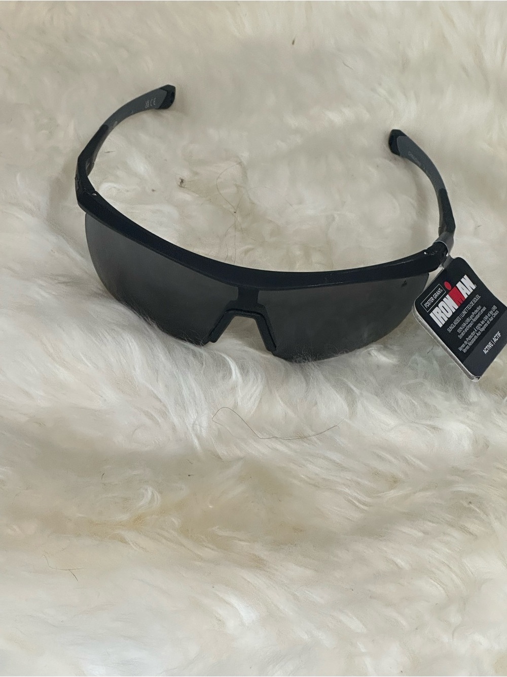 Iron Man Black Performance Sun Glasses - Wraparound UV Protection - new